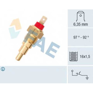 Термовыключатель вентилятора радиатора FAE 37610