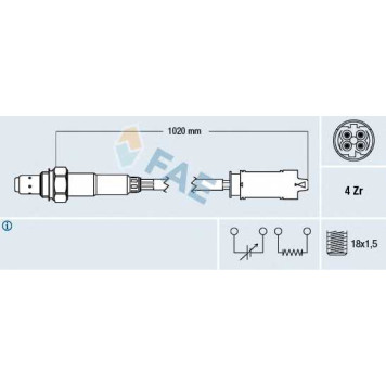 Лямбда-зонд FAE 77238