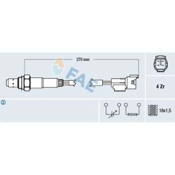 Лямбда-зонд FAE 77296