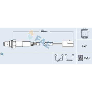Лямбда-зонд FAE 77397