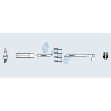 Комплект проводов зажигания FAE 85994