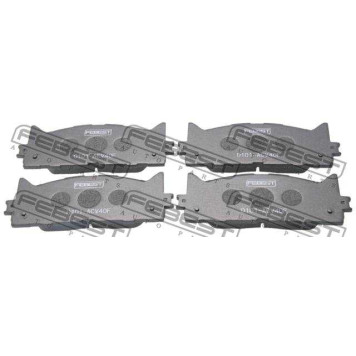 Колодки тормозные дисковые передний для LEXUS ES(ACV4#, ASV6#, AVV6#, GSV4#, GSV6#) / TOYOTA AURION(ACV4#, ACV5#, GSV4#, GSV5#), CAMRY(AVV5#, XV5#) <b>FEBEST 0101-ACV40F</b>-1