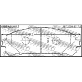 Колодки тормозные дисковые передний для LEXUS NX(AGZ1#,AYZ1#,ZGZ1#), RX(AGL1#,GGL1#,GYL1#) / TOYOTA KLUGER(#ASU4#,#GSU4#,#MHU4#), SIENNA(ASL3#,GSL3#) <b>FEBEST 0101-ASU40F</b>