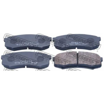 Колодки тормозные дисковые задний для MITSUBISHI PAJERO / TOYOTA 4 RUNNER, DYNA, FJ CRUISER, HILUX, LAND CRUISER 100, LAND CRUISER 150, LAND CRUISER 90, LAND CRUISER, SEQUOIA <b>FEBEST 0101-GRJ150R</b>