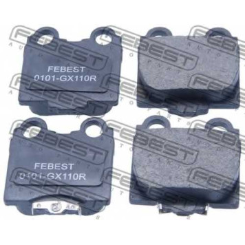 Колодки тормозные дисковые задний для LEXUS GS, IS, SC / TOYOTA ALTEZZA GITA, ALTEZZA, ARISTO, BREVIS, CROWN, ORIGIN, PROGRES, VEROSSA <b>FEBEST 0101-GX110R</b>