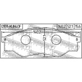 Колодки тормозные дисковые передний для TOYOTA DYNA(K, KD#, LY#, TRY2#), HILUX(GGN#, KUN#, KUN1#, LAN#, TGN#, TGN3#), KIJANG INNOVA(#KUN4#, #TGN4#) <b>FEBEST 0101-KUN40F</b>