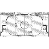 Колодки тормозные дисковые задний для LEXUS ES / TOYOTA ALLION, CALDINA, CAMRY SOLARA, CAMRY, OPA, VISTA, WILL VS, WINDOM <b>FEBEST 0101-MCV20R</b>