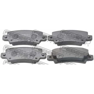 Колодки тормозные дисковые задний для TOYOTA COROLLA(CDE12#, NDE12#, R1#, ZDE12#, ZER#, ZZE12#) <b>FEBEST 0101-ZZE120R</b>