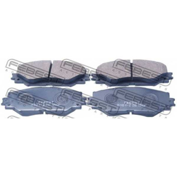 Колодки тормозные дисковые передний для LEXUS HS / TOYOTA ALLION, AQUA, AURIS, COROLLA RUMION, COROLLA, HARRIER, MARK X ZiO, MATRIX, NOAH/VOXY, PREMIO, PRIUS PLUS, RAV 4, SAI, URBAN CRUISER, VANGUARD, VERSO S, WISH, YARIS, ZELAS <b>FEBEST 0101-ZZE150F</b>