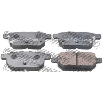 Колодки тормозные дисковые задний для TOYOTA AURIS, COROLLA RUMION, COROLLA, MATRIX, PRIUS, RACTIS, URBAN CRUISER, VERSO S, VIOS/YARIS, YARIS <b>FEBEST 0101-ZZE150R</b>