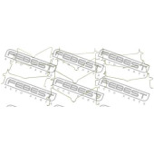 Пружина прижимная тормозных колодок (10 шт. в упаковке) <b>FEBEST 0103-003-PCS10</b>