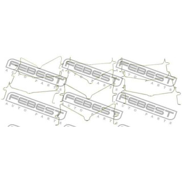 Пружина прижимная тормозных колодок (10 шт. в упаковке) <b>FEBEST 0103-003-PCS10</b>