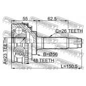 Шрус наружный 23x56x26 FEBEST 0110-010A48