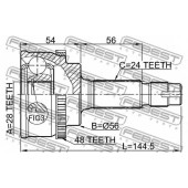 Шарнир приводного вала FEBEST 0110-NLP10A48