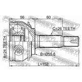 Шарнир приводного вала FEBEST 0110-NSP90