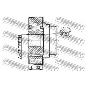 Шарнир приводного вала FEBEST 0111-ACU10