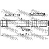Приводной вал FEBEST 0112-ZZT251LH