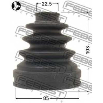Пыльник приводного вала FEBEST 0115-140T-1