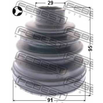 Пыльник приводного вала FEBEST 0115-KUN26T-1