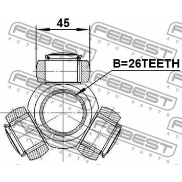 Трипоид TOYOTA CAMRY ACV40/GSV40 2006-2011 <b>FEBEST 0116-AGV10</b>-2