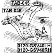 Несущий / направляющий шарнир FEBEST 0120-GSV40LH