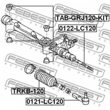 Наконечник поперечной рулевой тяги FEBEST 0121-LC120
