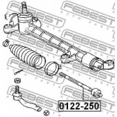 Осевой шарнир рулевой тяги FEBEST 0122-250