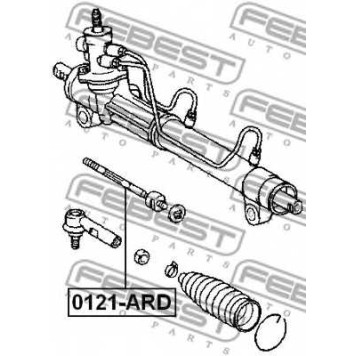 Осевой шарнир рулевой тяги FEBEST 0122-ARD