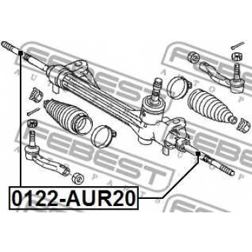 Осевой шарнир рулевой тяги FEBEST 0122-AUR20