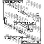 Осевой шарнир рулевой тяги FEBEST 0122-NCP100