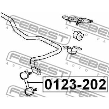 Тяга / стойка стабилизатора FEBEST 0123-202-1