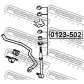 Тяга / стойка стабилизатора FEBEST 0123-502