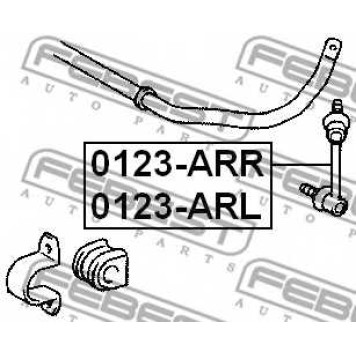 Тяга / стойка стабилизатора FEBEST 0123-ARL