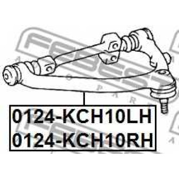 Рычаг независимой подвески колеса FEBEST 0124-KCH10RH-1
