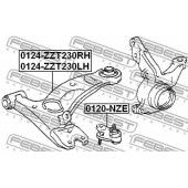 Рычаг независимой подвески колеса FEBEST 0124-ZZT230LH