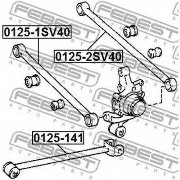 Рычаг независимой подвески колеса FEBEST 0125-2SV40