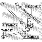Рычаг независимой подвески колеса FEBEST 0125-3MCX