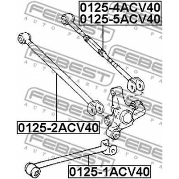 Рычаг независимой подвески колеса FEBEST 0125-5ACV40