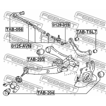 Рычаг независимой подвески колеса FEBEST 0125-AVN-1