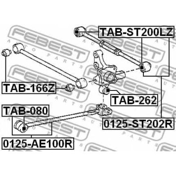 Рычаг независимой подвески колеса FEBEST 0125-ST202R