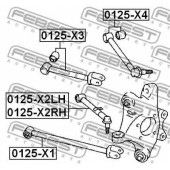 Рычаг независимой подвески колеса FEBEST 0125-X4