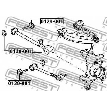 Болт регулировки развала колёс FEBEST 0129-001-1