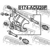 Направляющий болт корпуса скобы тормоза FEBEST 0174-ACU20F