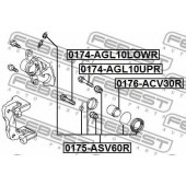 Направляющий болт корпуса скобы тормоза FEBEST 0174-AGL10LOWR