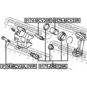 Направляющий болт корпуса скобы тормоза FEBEST 0174-MCV30R