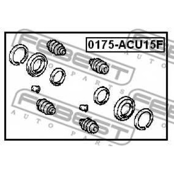 Ремкомплект тормозного суппорта FEBEST 0175-ACU15F