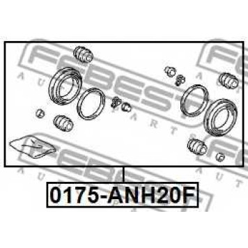Ремкомплект тормозного суппорта FEBEST 0175-ANH20F-1