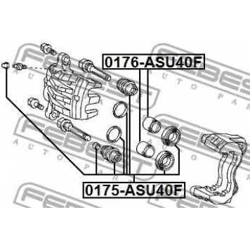 Ремкомплект тормозного суппорта FEBEST 0175-ASU40F
