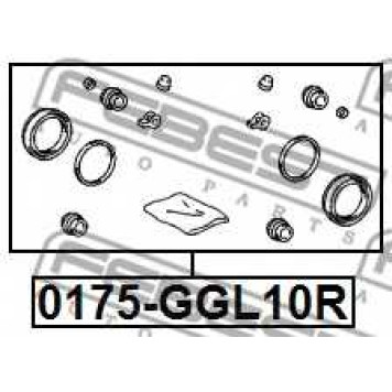 Ремкомплект тормозного суппорта FEBEST 0175-GGL10R