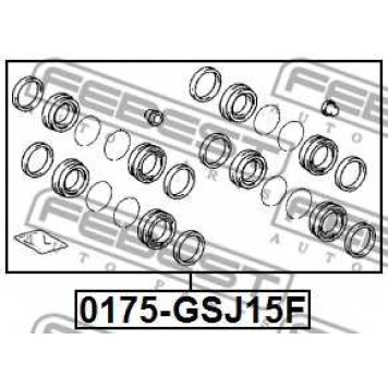 Ремкомплект тормозного суппорта FEBEST 0175-GSJ15F-1